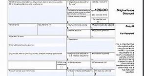 IRS Form 1099-OID walkthrough (Original Issue Discount)