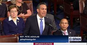 Rep. Pete Aguilar (D-CA) Nominates Minority Leader Hakeem Jeffries (D-NY) for Speaker of the House