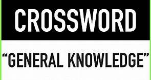 Crossword Puzzles with Answers #3 (General Knowledge Trivia Questions)