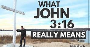 John 3:16 - What the most popular Bible verse REALLY means | Bible Munch