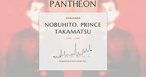 Nobuhito, Prince Takamatsu Biography - Japanese prince