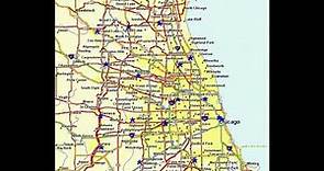 map of Chicago Illinois
