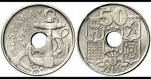 50 céntimos 1949 y 1963 - ¿Cuánto cuestan y cómo clasificarlos?