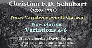 Christian Friedrich Daniel Schubart (1739-1791): 13 Variations for the Harpsichord