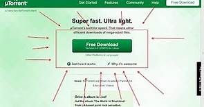 utorrent tutorial/ free download movies,songs,tv shows 100% safe.