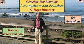 Los Angeles – San Francisco 11 days Itinerary - Complete Trip Planning