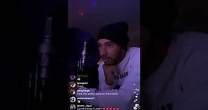Lewis Hamilton playing his songs live on Instagram