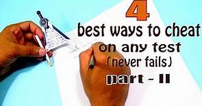 How to cheat in exam | 4 best simple and easy ways to cheat on any test part 2