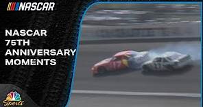 Rusty Wallace spins Darrell Waltrip | NASCAR 75th Anniversary Moments | Motorsports on NBC