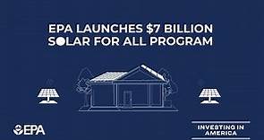 EPA Launches $7 Billion Solar For All Program