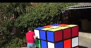 Throw back Thursday: Solving my 1.57m Rubik's Cube #shorts #tonyfisher #rubikscube #puzzle