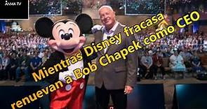 Bob Chapek renovado por tres años como ceo en Disney a pesar de fracasos y crisis