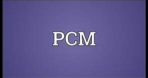 PCM Meaning