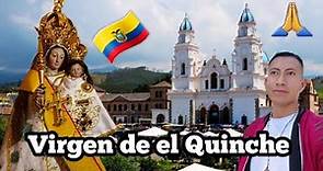 La parroquia basílica de El Quinche está situada al este de la ciudad de Quito