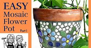 Step-by-Step: Creating a Stunning Mosaic Ceramic Flower Pot (Easy DIY Guide) part 1