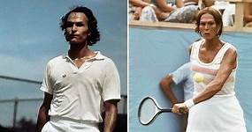 Partido de tenis en el US Open entre Renee Richards y Virginia Wade