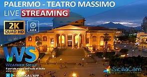 🔴 Palermo live webcam - Panoramica Teatro Massimo