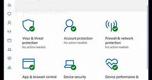 How to turn Off | Turn On "Virus & Threat Protection" in Windows 10