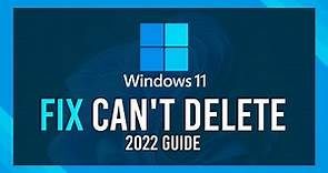 Fix Can't Delete Files/Folders in Windows 11 | 2024 Guide