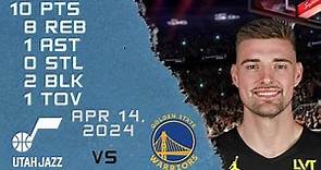 Micah Potter Player Full Highlights VS WARRIORS NBA Regular Season Game 14-04-2024