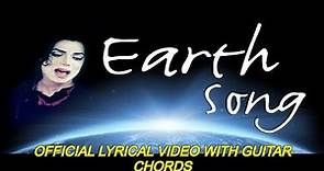 Earth Song | Michael Jackson | Official Lyrical Video with Guitar Chords
