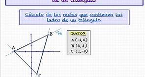 26 - Cálculo de los lados de un triángulo de sus medianas , mediatrices y alturas