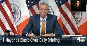 Mayor de Blasio Gives Briefing