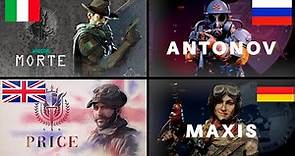 Warzone Operators Nationality | Call of Duty Warzone Operators Country and Origins