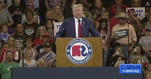 Campaign 2024-Former President Trump Speaks at South Dakota Monumental Leaders Rally