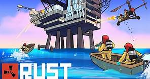 Rust - FIGHTING for OIL RIG CONTROL (Trio Survival)