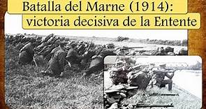 Derrota decisiva del káiser. Batalla del Marne (1914)
