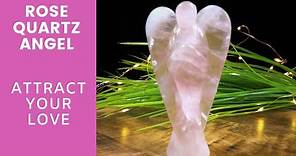Carved Rose Quartz Angel | Healing for love | Reiki and crystal healing @9811142249