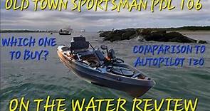 Old Town Sportsman PDL 106 Kayak Review At Port Canaveral While Fishing! Autopilot 120 Or PDL 106?