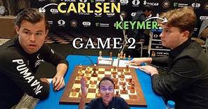 Magnus Carlsen just couldn't believe what happened there | Carlsen vs Keymer | World Cup 2023