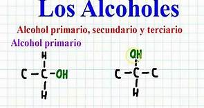 CLASIFICACIÓN DE LOS ALCOHOLES PRIMARIOS, SECUNDARIO Y TERCIARIO