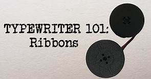 Typewriter 101:Typewriter Ribbons (how to re-wrap a ribbon)