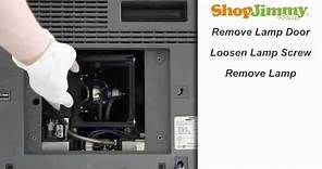 Samsung DLP TV Repair - No Picture - Replacing & Installing DLP Lamp - How to Fix DLP TVs