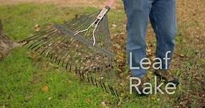 How to Use a Leaf Rake : Garden Tool Guides