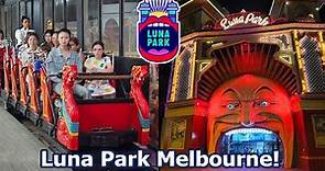 Visiting Luna Park Melbourne! | Historic Australian Amusement Park 🇦🇺