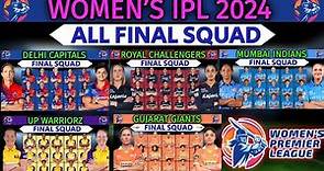 Women's IPL 2024 | All Teams Final Squad | WPL 2024 All Teams Full Players List | WPL 2024 Squad