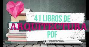 41 LIBROS DE ARQUITECTURA en PDF gratis para descargar