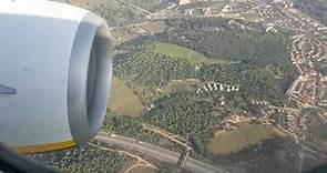 Bristol Airport to Girona Airport Costa Brava Landing - Ryanair Boeing 737-800 (BRS-GRO)