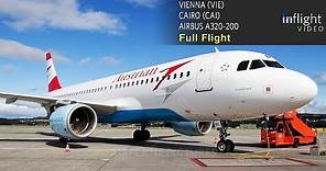 Austrian Airlines Full Flight:| Vienna to Cairo - Airbus A320