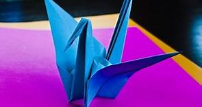 como hacer una grulla de papel- Papiroflexia origami