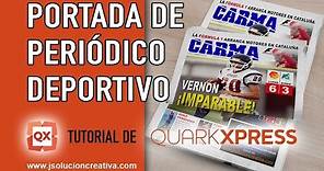 Cómo hacer una portada para un periódico deportivo en QuarkXPress