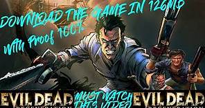 Download and Install Evil Dead : Regeneration on PC Highly Compressed in 126 MB With proof 100%