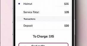 How to charge cards with "Card on file" in the Goldie app #salonapp #salonpayments