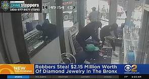 Robbers steal $2 million in diamonds from Bronx jewelry store