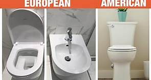 American Toilet Compared to European Toilet || In-depth Comparison