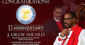 One Year Anniversary for Presiding Bishop J. Drew Sheard